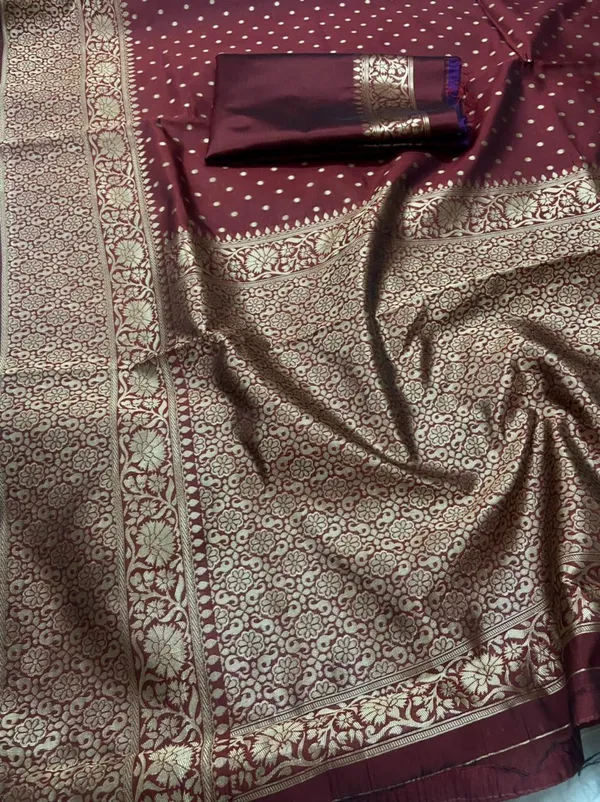 Maroon_Woven_Kanjivaram_Silk_Saree_with_Saree_Cover